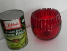 Blenko Glass #538 Winslow Anderson Design Ruby Crimped Vase