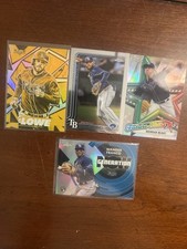 Topps Chrome Tampa Bay Rays Lot (4) – Lowe, Caminero, McKay, – MLB Cards