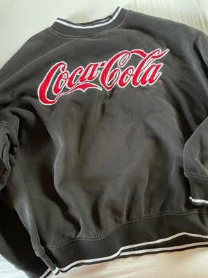 Coca Cola Vintage Pullover schwarz mit rotem Schriftzug / Gr. EUR S