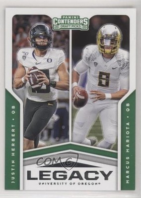 2020 Contenders Draft Picks Legacy Justin Herbert Marcus Mariota Rookie RC 4l3