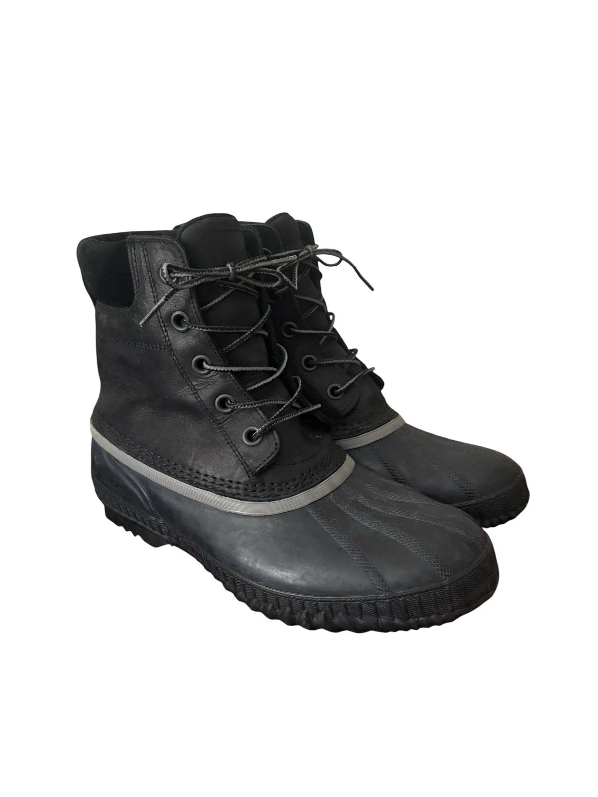 Sorel Men’s Cheyenne II NM2575-010 Waterproof Duck Leather Rain Snow Boots 11
