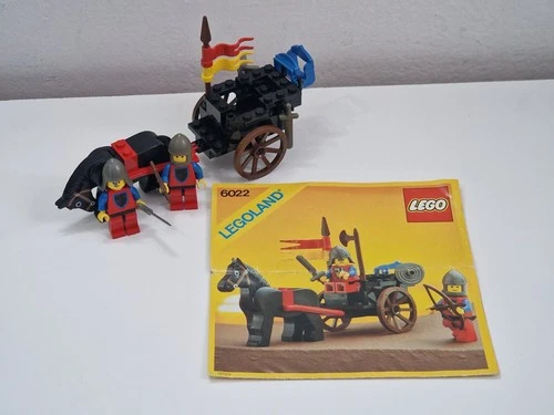 Lego Vintage Set Legoland Castle 6022 Horse Cart, with instructions