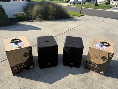 Best Price! Pair of RCF SUB 905-AS II 2200W Subwoofers-Excellent Cond. W/Covers!