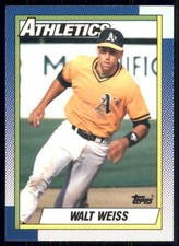 1990 Topps #165 Walt Weiss Collector's Edition (Tiffany)