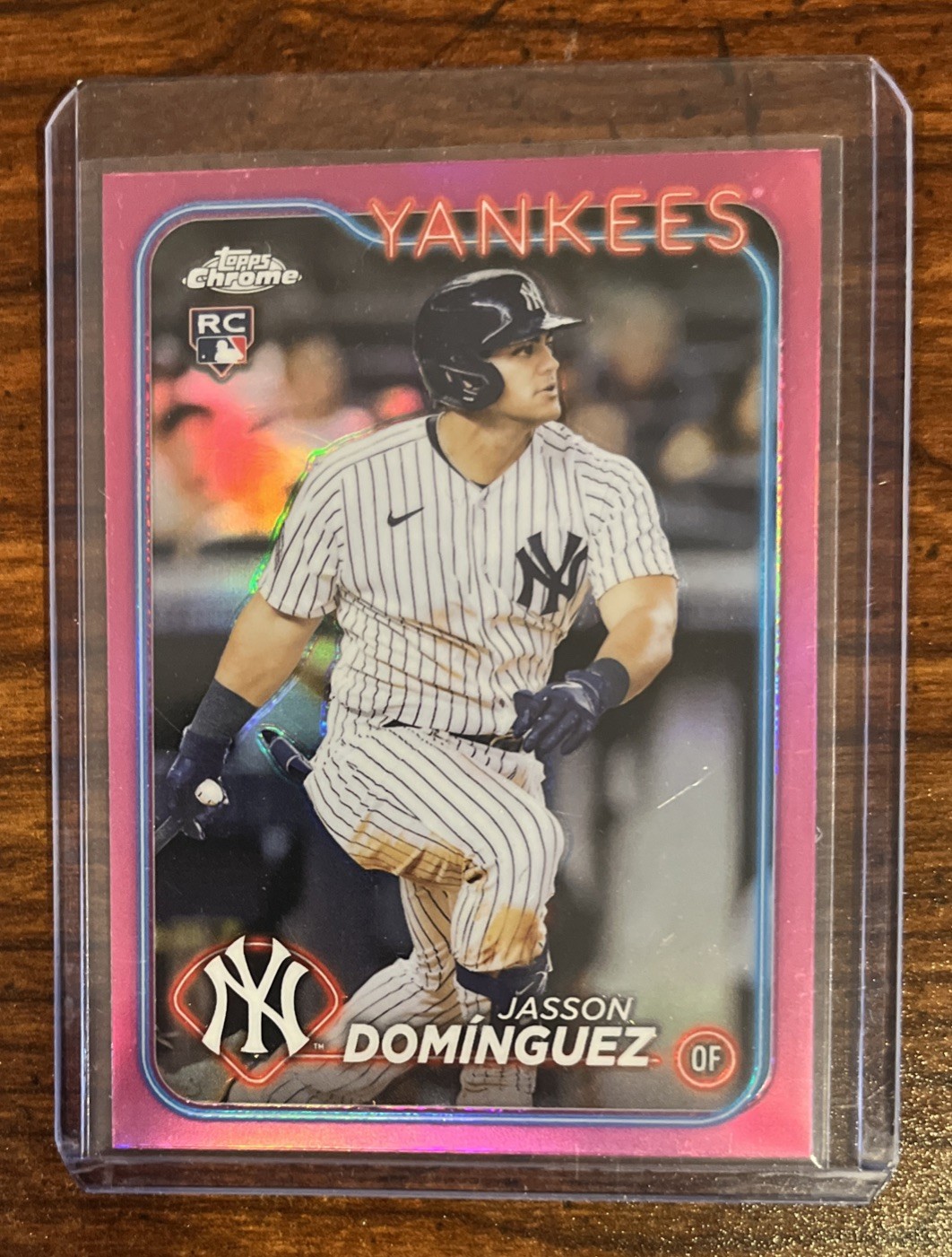 2024 Topps Chrome - Jasson Dominguez #89 Pink Refractor (RC)