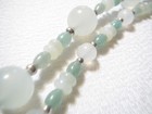 STERLING SILVER 23" DOUBLE STRAND GENUINE JADE BEADED NECKLACE — photo 10