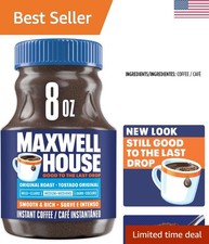 Roast Instant Coffee, 8 oz Jar - Smooth  Rich Medium Roast Experience