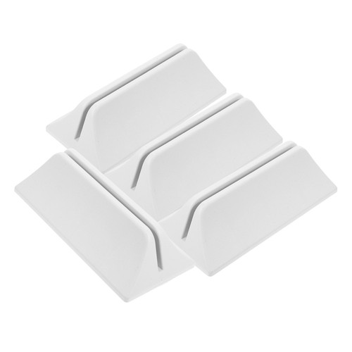 4 Pcs Desktop Bezel Base Movable Partition Holder Stand Bracket Divider