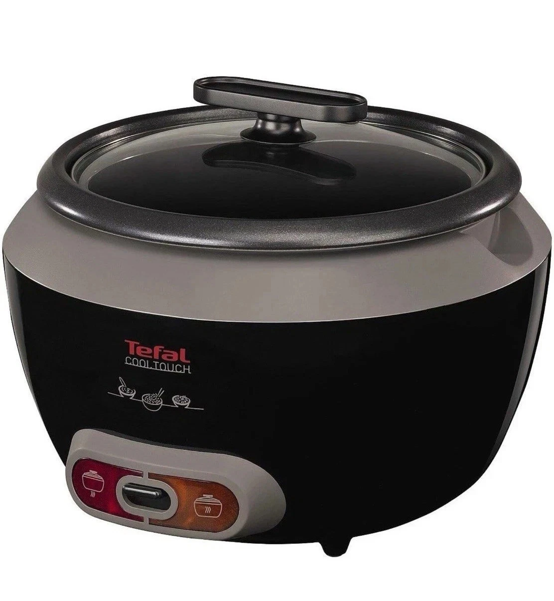 Tefal Cool Touch Rice Cooker Auto Keep Warm Setting Non-Stick 1.8L Bowl Black