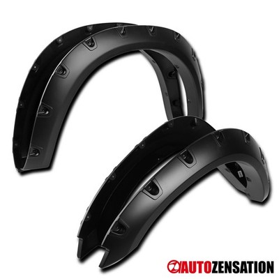 Fit 2009-2018 Dodge Ram 1500 Bolt On Pocket Rivet Fender Flares Wheel Cover