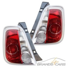 ATEC 2x HECKLEUCHTE HECKLICHT MIT WEIßEM BLINKER LINKS+RECHTS FÜR FIAT 500 07-15