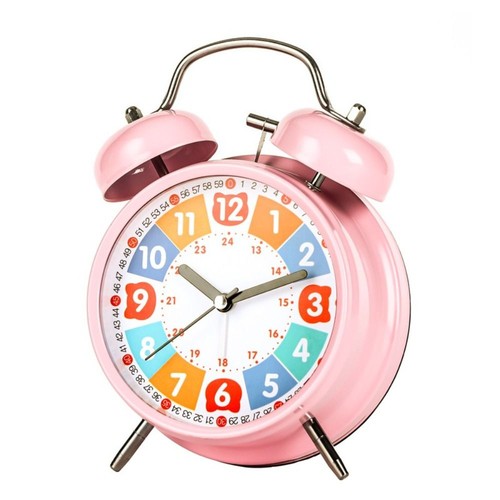 4-Inch Table Clock With Nightlight Bedroom Desktop Clock Study - Picture 4 of 11
