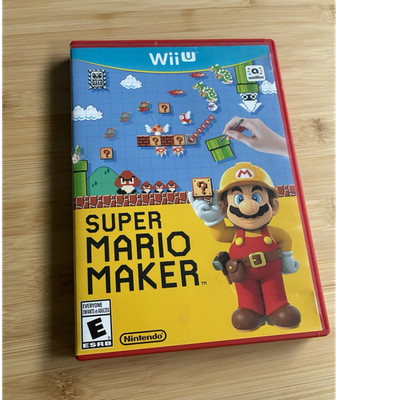 Super Mario Maker Nintendo Wii U Disc in Case w/ Manual E NTSC-U/C 2015
