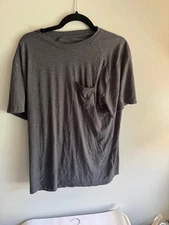 Duck Camp Premium Outdoor Goods T-Shirt Pocket Tee Black Bamboo Mens Large #D2