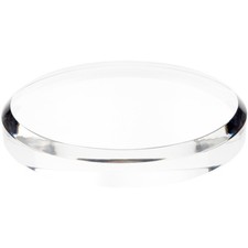 Plymor Clear Acrylic Beveled Round Display Base, 7" W x 7" D x 1" H