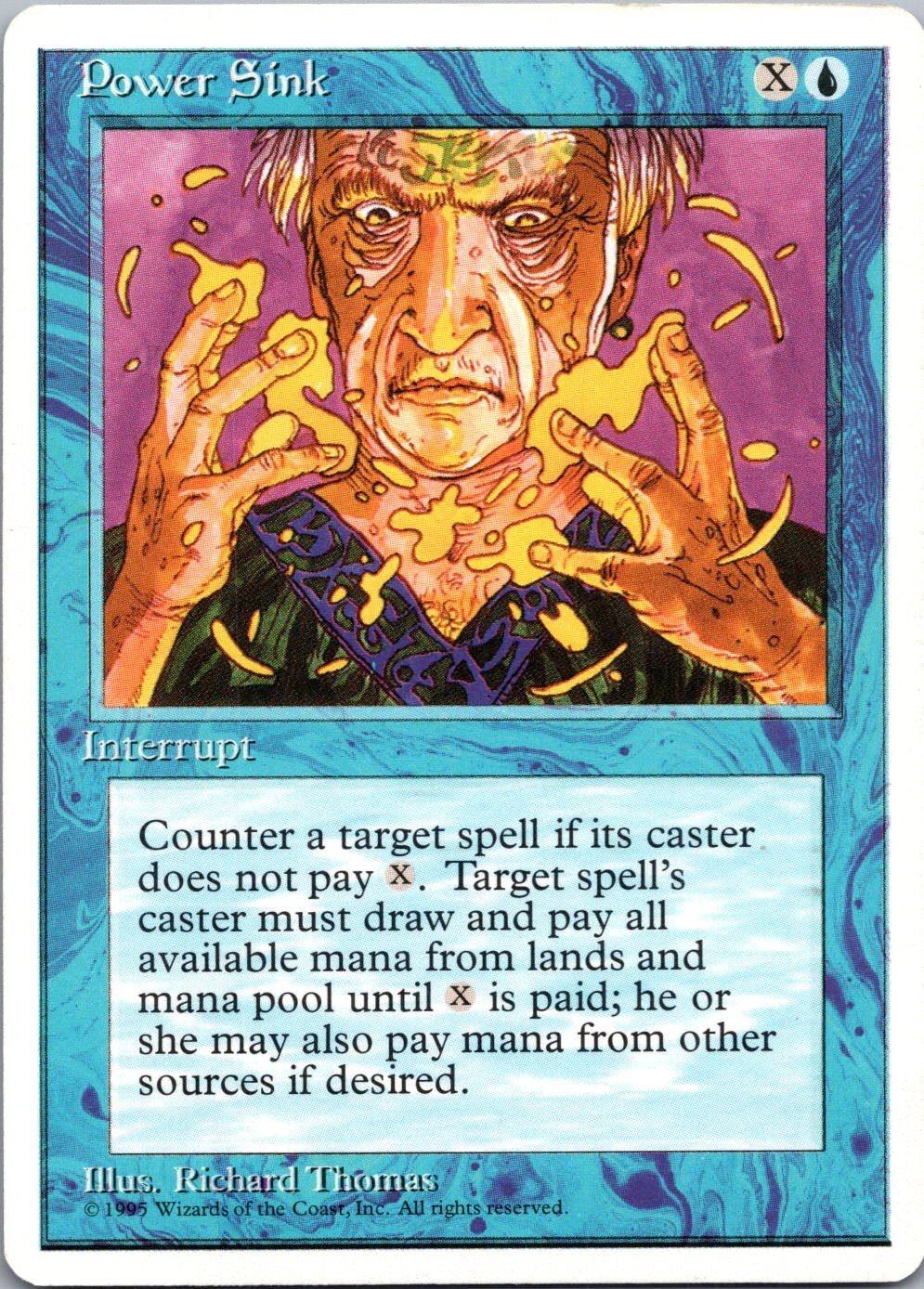 Magic Power Sink Fourth Edition 93 Moderately Played