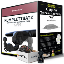 Für CUPRA Terramar SUV Typ KP1 Anhängerkupplung schwenkbar +eSatz 7pol 24- NEU
