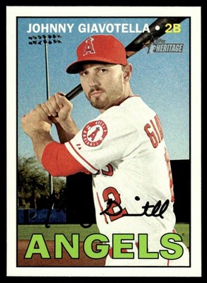Johnny Giavotella 2016 Topps Heritage #660 Los Angeles Angels 25450 Baseball