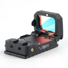 VISM Mini Folding Flip-Up Red Dot Holographic Reflex Sight RMR for Shooting