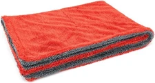 Autofiber Dreadnought Microfiber Car-Drying Towel, Superior Small, Red/Gray 