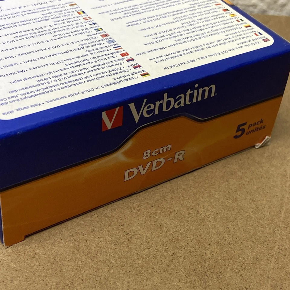 5x Verbatim 8cm DVD-R 1,4 GB 30 Minuten für Camcorder - Neu & OVP - Bild 3 von 4