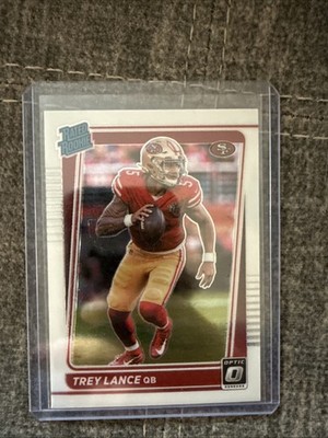 2021 Panini Donruss Optic - Rated Rookie Trey Lance #203 Holo Prizm (RC)