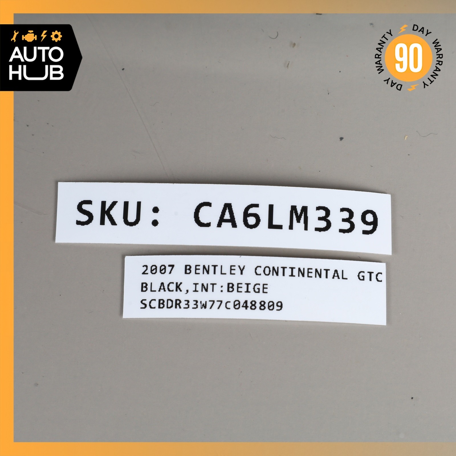 Bentley Continental GT Keyless entry module