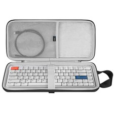 Geekria Slim Keyboards Carrying Case, 84 keys Hard Shell Travel bag Dark Grey 