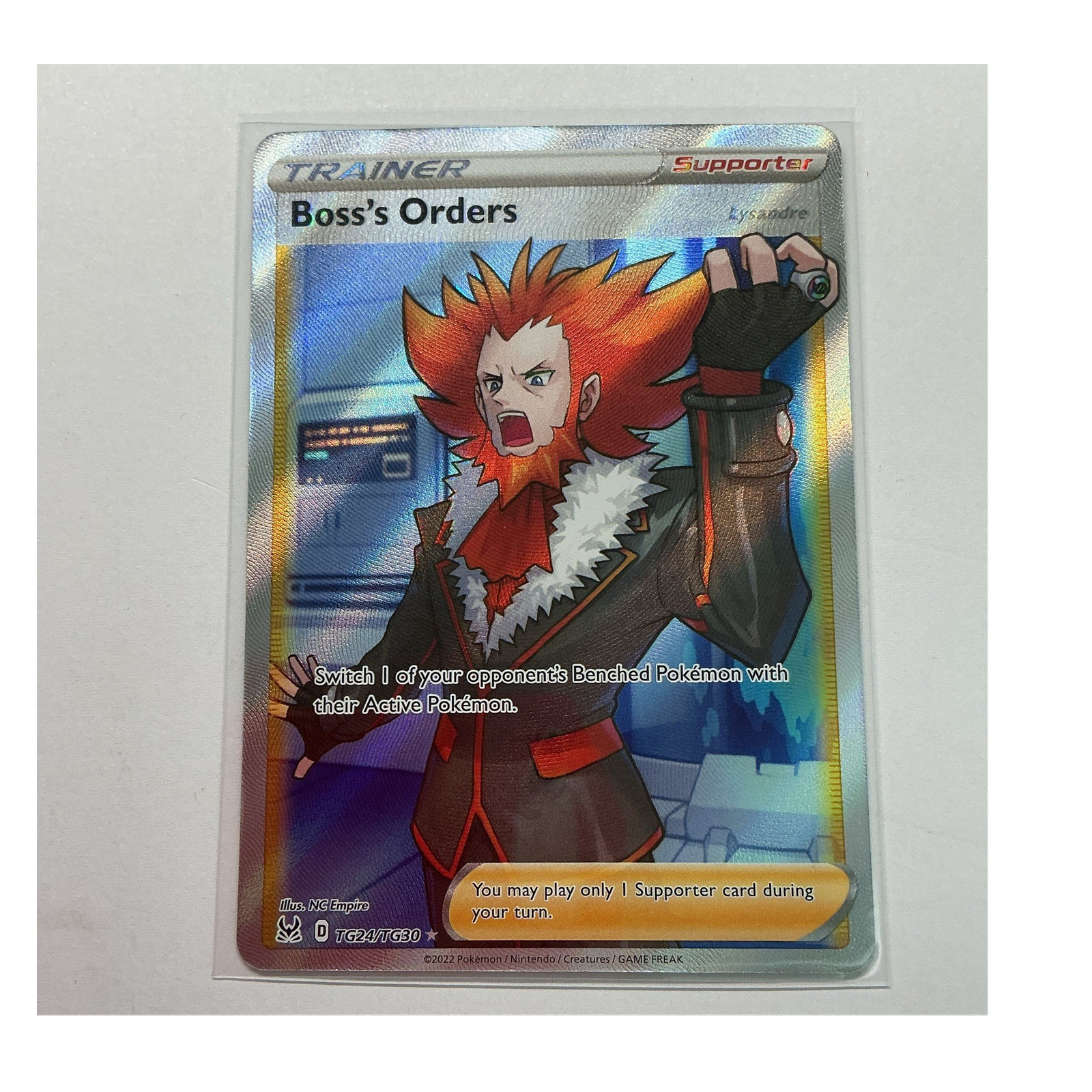 Pokémon TCG Boss's Orders (Lysandre) TG24/TG30 Lost Origin TG Ultra Rare Holo