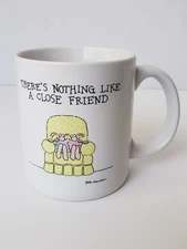 Vintage Theres Nothing Like A Close Friend Coffee Cup Gift Under Yellow Mug Cute