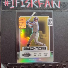 Adam Frazier ⚾ 2021 Panini Contenders Optic #49 Padres Gold #ed 3 of 10 MINT💥