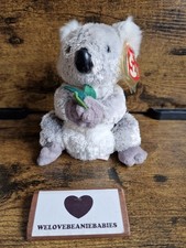 Ty Beanie Babies Baby Bonzer Plush Soft Toy Koala Bear with Tags Retired