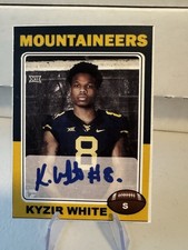 Kyzir White Custom Card Autograph West Virginia Football WVU