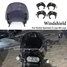 For Harley Sportster S RH1250S 2021-2024 Windshield W/ Quick-Release Mount Kit