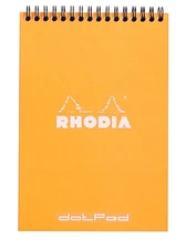 Rhodia Wirebound Notebook 6 x 8 Dot Pad Orange