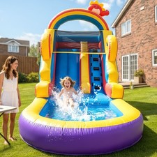 21ft Commercial Inflatable Water Slide Bounce House with Blower for Kids Adults