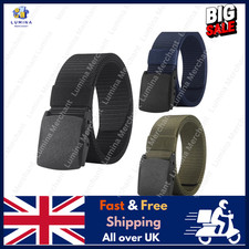 Quick Release Men Work Belt Tactical Army Webbing Nylon Military Waist belt UK