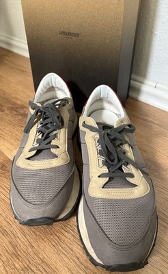 Hidnander Tenley Herren Sneaker EU 47 Grau/Beige/Rot atmungsaktiv wenig getragen