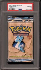 Pokemon 1999 WOTC 1st Edition Fossil Lapras Sealed Booster Pack GEM MINT PSA 10