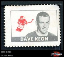 1969 O-Pee-Chee Stamps #17 Dave Keon Maple Leafs HOF 1.5 - FAIR