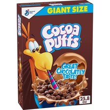 Cocoa Puffs Chocolate Breakfast Cereal with Whole Grains Family Size 25.8 oz