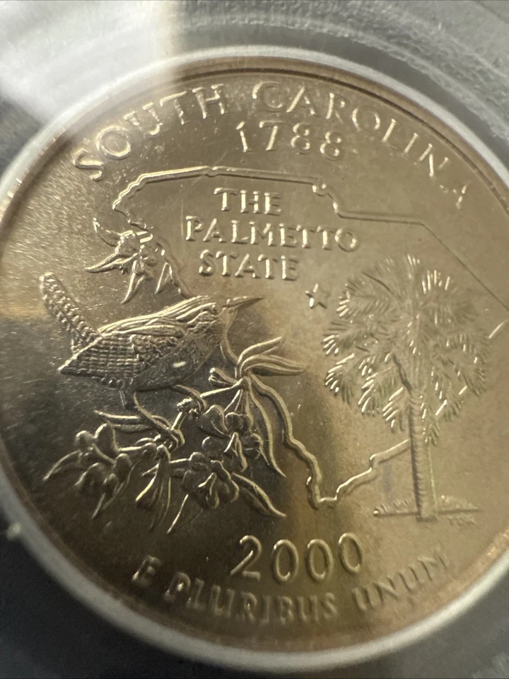 2000 D South Carolina State Quarter 25c PCGS MS67 - Image 3 of 4