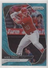 2020 Panini Prizm Tier II Teal Wave Prizm Mike Trout #196 4l3