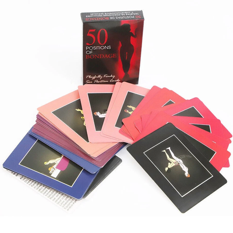 50 POSITIONS OF BONDAGE Games Sexual Positions Adult Cards Game Couples Foreplay - Image 2 of 4