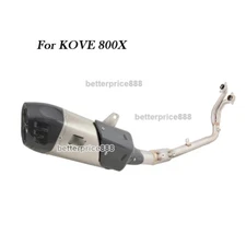 For KOVE 800X 800X PRO 2023~2025 Headers Exhaust System Link Pipe With Muffler