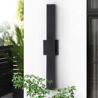 1-Pack 32 in. Matte Black Aluminum Hardwired Led Outdoor Wall Lantern