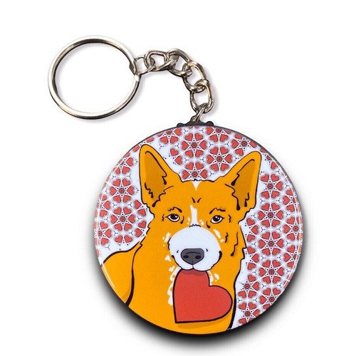 Red Heeler Australian Cattle Dog Valentine Keychain Handmade Accessories Gift - Picture 7 of 16
