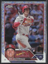 2023 Topps Chrome Nolan Gorman 192 RC Logofractor | St. Louis Cardinals