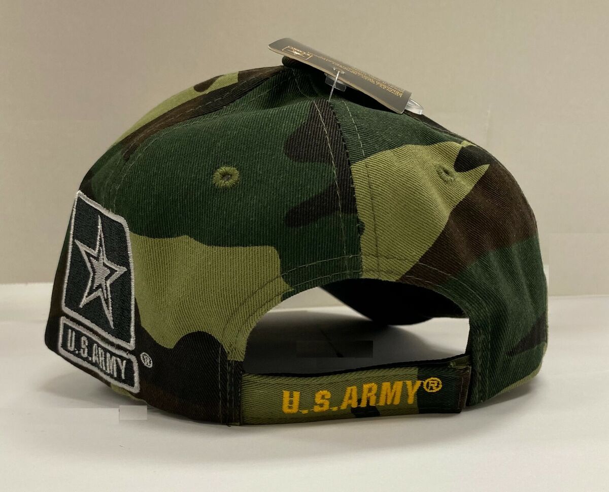 Veteran Retired Baseball Cap Military Hats Camo Logo Caps Olive | eBay