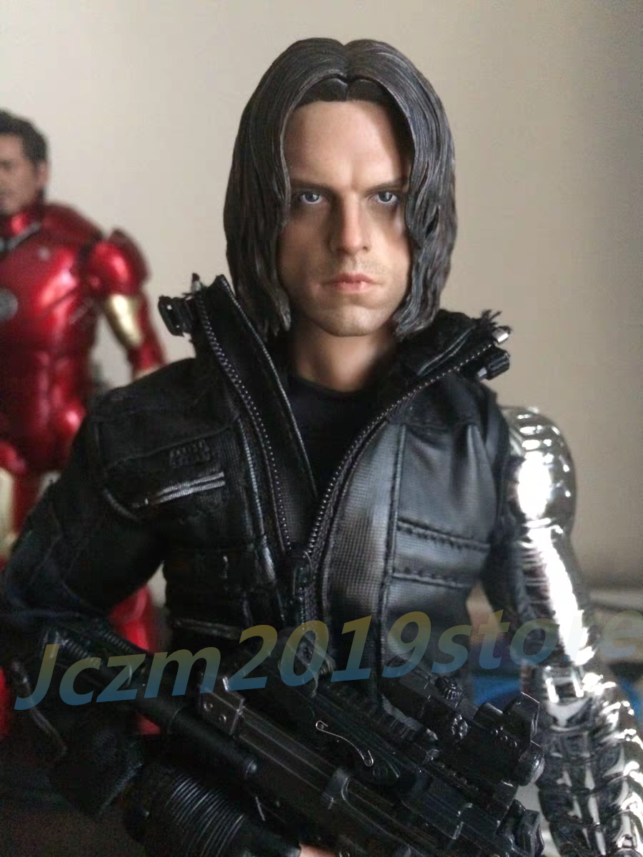 1/6 The Winter Soldier Bucky Barnes Head Carving F 12 1/6 The Winter Soldier Bucky Barnes Head Carving F 12